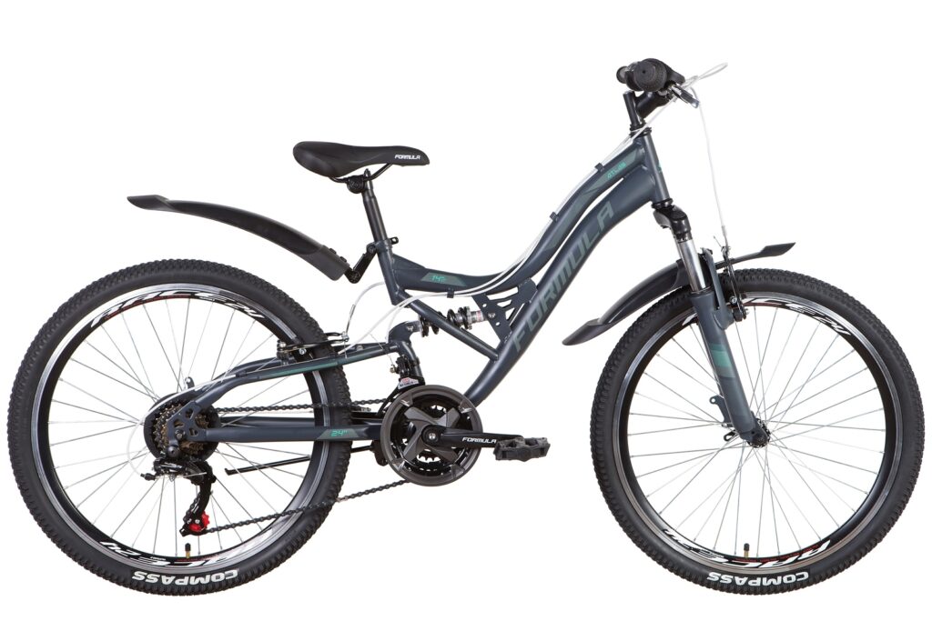 Vaikiškas kalnų dviratis Formula ATLAS 24″ Grey-Turquoise