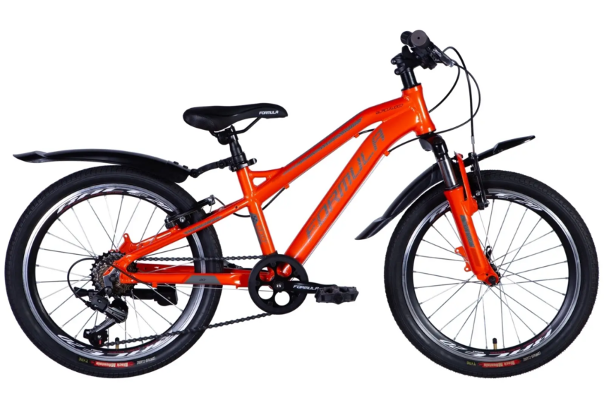 Vaikiškas dviratis FORMULA BLACKWOOD 11,5", oranžinis (2022 m.)